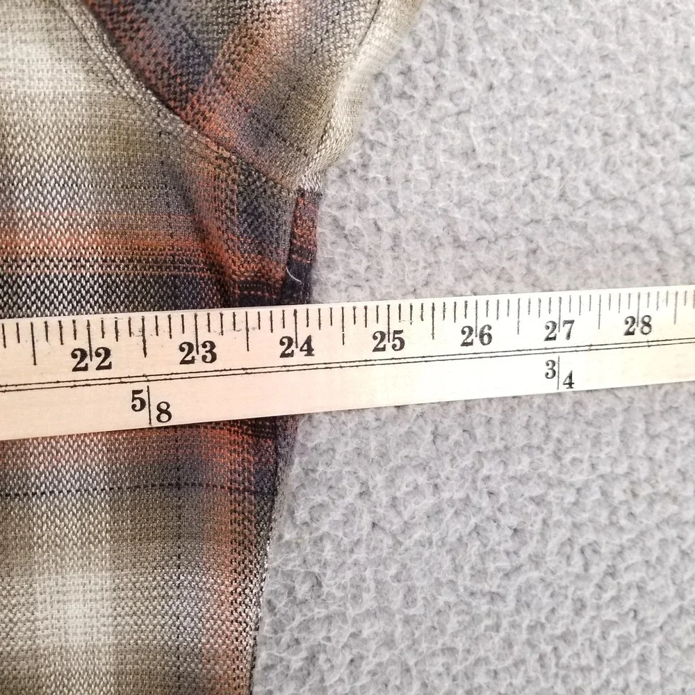 Kuhl Shirt Mens XL Brown Plaid The Law Flannel Outdoor Hiking Workwear Button Up